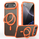 Frosted 360 Degree MagSafe Magnetic Holder Phone Case