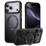 Frosted 360 Degree MagSafe Magnetic Holder Phone Case