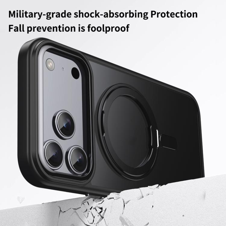 Frosted 360 Degree MagSafe Magnetic Holder Phone Case