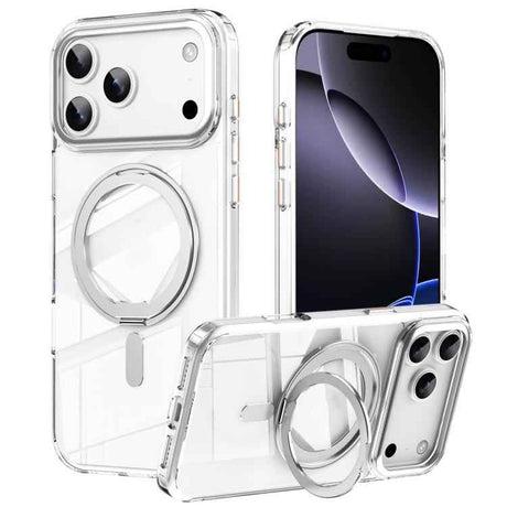 Frosted 360 Degree MagSafe Magnetic Holder Phone Case