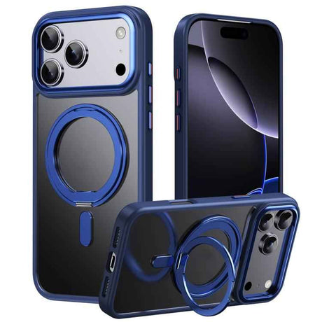 Frosted 360 Degree MagSafe Magnetic Holder Phone Case