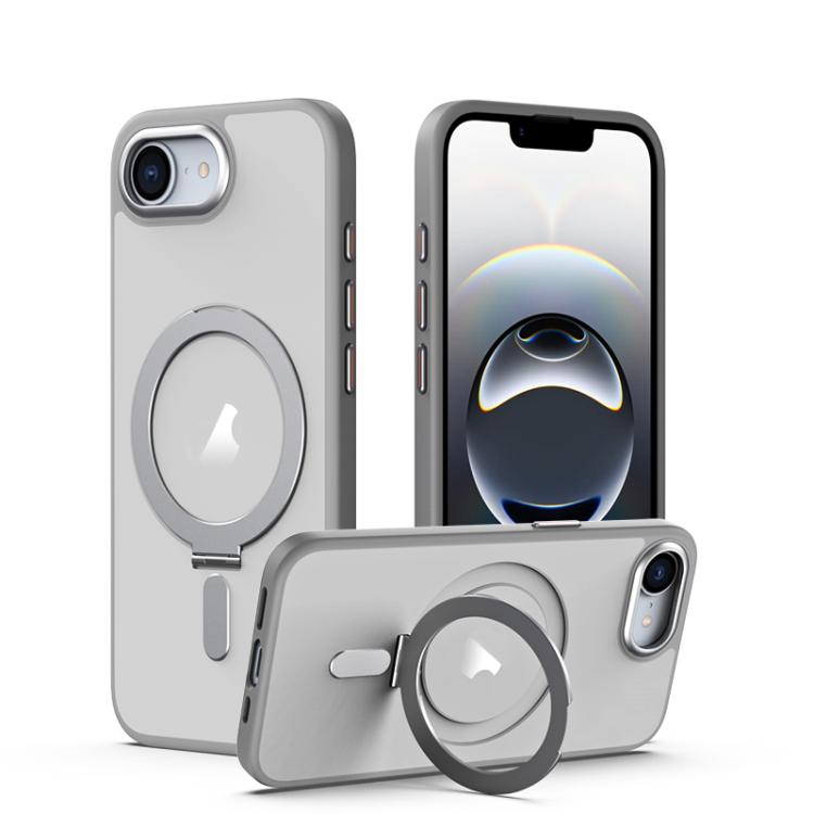 Airbag MagSafe Shockproof Frosted Phone Case with Fold Holder