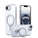 Airbag MagSafe Shockproof Frosted Phone Case with Fold Holder