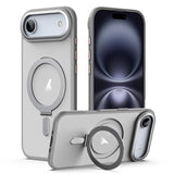 Airbag MagSafe Shockproof Frosted Phone Case with Fold Holder