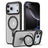 Airbag MagSafe Shockproof Frosted Phone Case with Fold Holder