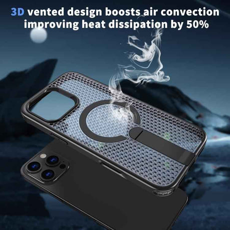 Honeycomb Cooling MagSafe Holder Phone Case