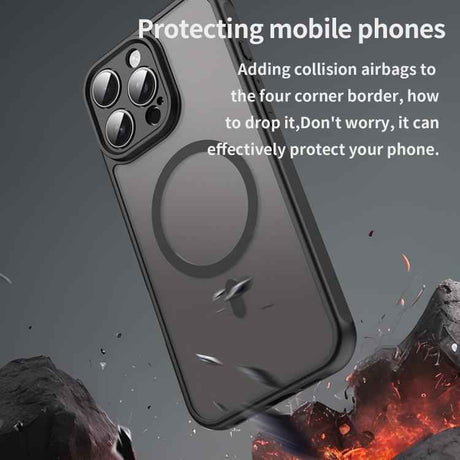 Fan Dun Series TPU Hybrid PC Frosted Magsafe Phone Case