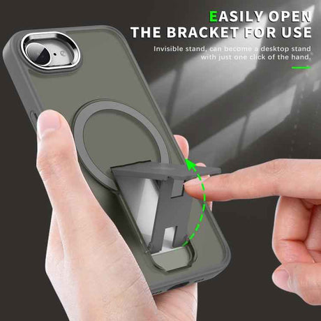 Acrylic Hybrid TPU MagSafe Holder Phone Case