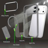 Acrylic Hybrid TPU MagSafe Holder Phone Case