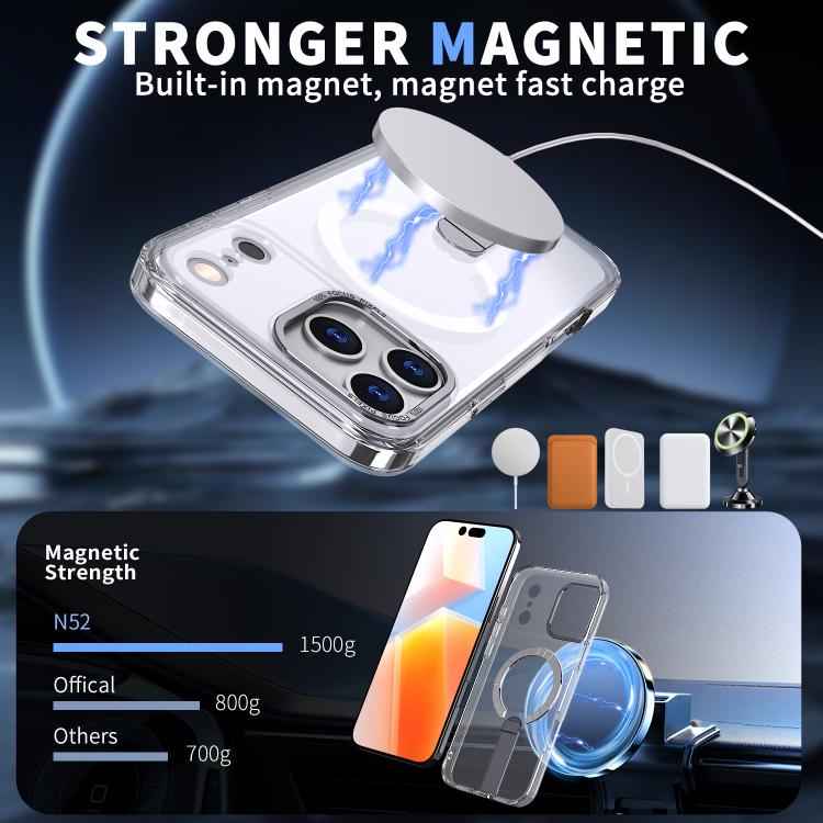 Star Shine Series TPU + PC MagSafe Phone Case with Fold Holder