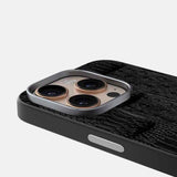 ABEEL Beast Pattern 6D Micro-Embossed MagSafe Genuine Leather Phone Case