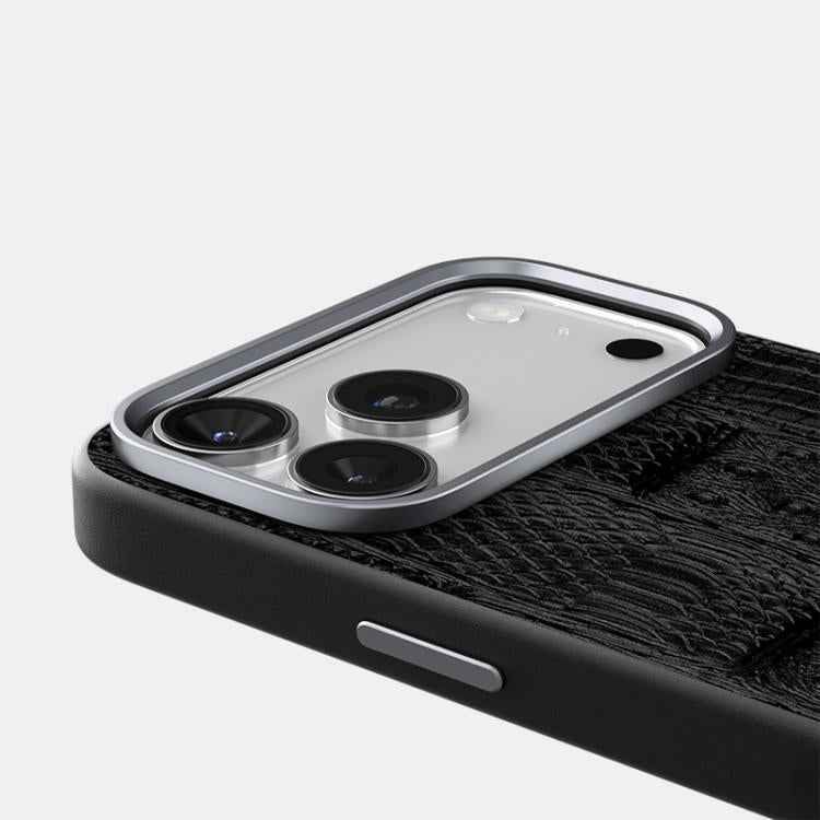 ABEEL Beast Pattern 6D Micro-Embossed MagSafe Genuine Leather Phone Case
