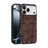 ABEEL Beast Pattern 6D Micro-Embossed MagSafe Genuine Leather Phone Case