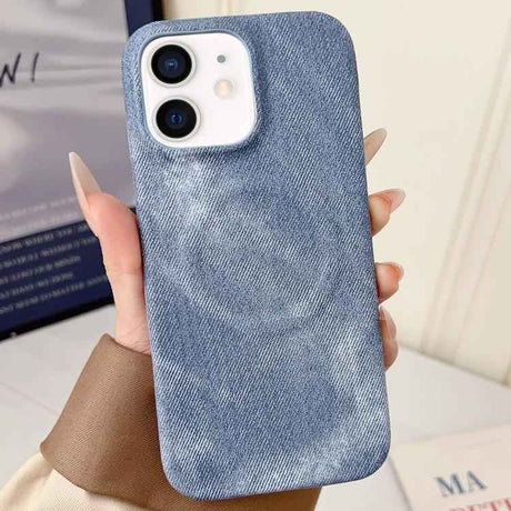 Denim MagSafe Magnetic PC + PU Phone Case