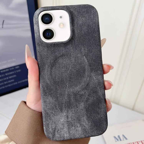 Denim MagSafe Magnetic PC + PU Phone Case