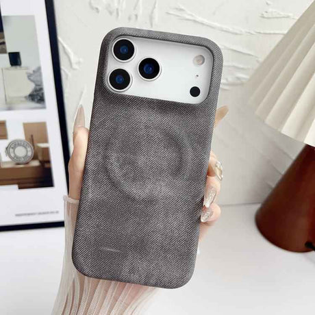 Denim MagSafe Magnetic PC + PU Phone Case