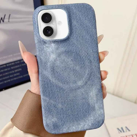 Denim MagSafe Magnetic PC + PU Phone Case