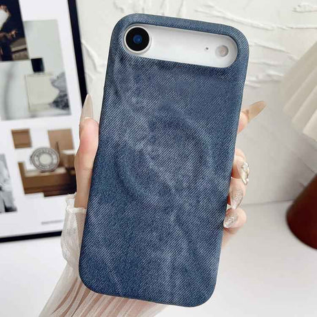 Denim MagSafe Magnetic PC + PU Phone Case
