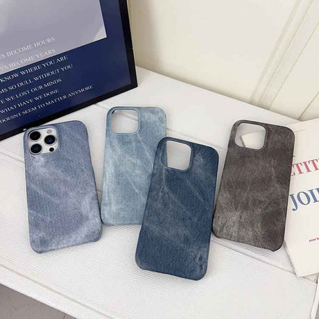 Denim MagSafe Magnetic PC + PU Phone Case