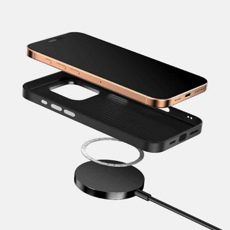 ABEEL Ruyi Pattern 6D Micro Relief MagSafe Leather Phone Case