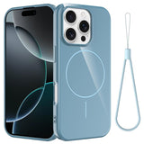 Glossy TPU Shockproof MagSafe Phone Case with Lanyard