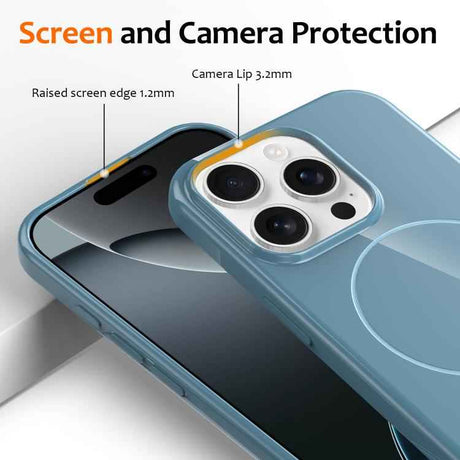 Glossy TPU Shockproof MagSafe Phone Case with Lanyard