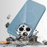 Glossy TPU Shockproof MagSafe Phone Case with Lanyard