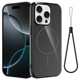 Glossy TPU Shockproof MagSafe Phone Case with Lanyard