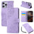 Rose Flower Embossed 3-Card Slots Leather Phone Case