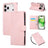 Rose Flower Embossed 3-Card Slots Leather Phone Case