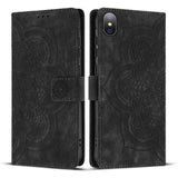 Mandala Embossed Retro Frosted Leather Phone Case