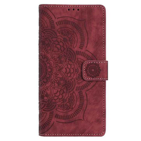 Mandala Embossed Retro Frosted Leather Phone Case
