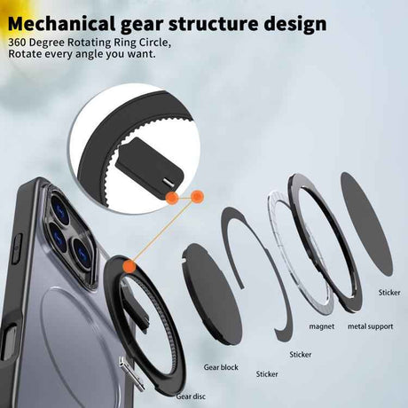 360-degree Rotating MagSafe Magnetic Holder Phone Case