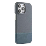 Stitching Cloth MagSafe Magnetic PC Hybrid PU Phone Case