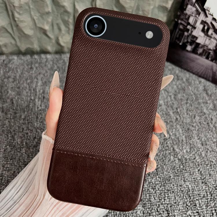 Stitching Cloth MagSafe Magnetic PC Hybrid PU Phone Case