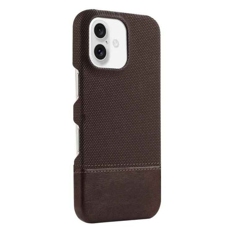 Stitching Cloth MagSafe Magnetic PC Hybrid PU Phone Case