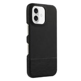 Stitching Cloth MagSafe Magnetic PC Hybrid PU Phone Case