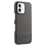 Stitching Cloth MagSafe Magnetic PC Hybrid PU Phone Case