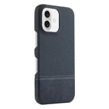 Stitching Cloth MagSafe Magnetic PC Hybrid PU Phone Case
