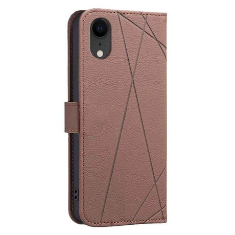 Geometric Pattern RFID Leather Phone Case