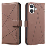 Geometric Pattern RFID Leather Phone Case