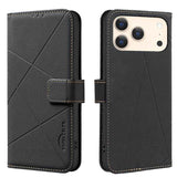 Geometric Pattern RFID Leather Phone Case