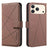 Geometric Pattern RFID Leather Phone Case