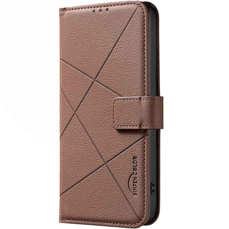 Geometric Pattern RFID Leather Phone Case