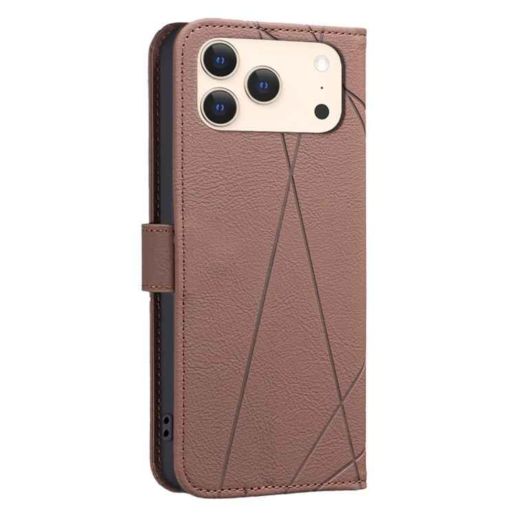 Geometric Pattern RFID Leather Phone Case