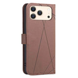 Geometric Pattern RFID Leather Phone Case
