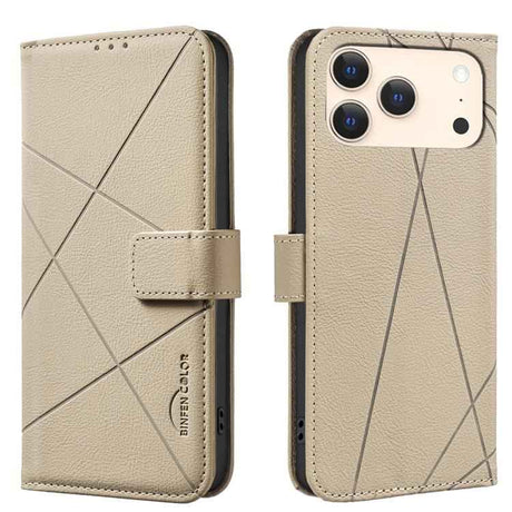 Geometric Pattern RFID Leather Phone Case