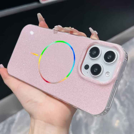 Glitter Powder Plating MagSafe IMD Full Coverage Phone Case