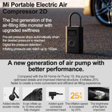 Compresor de aire eléctrico portátil Xiaomi Mijia Air Pump 2D para motocicleta, coche y baloncesto