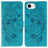 Rose Butterfly Embossed Leather Phone Case
